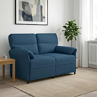 vidaXL Soffa 100% polyester metallram MDF, Plywood