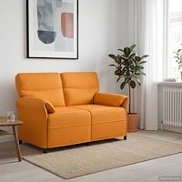 vidaXL Soffa 100% polyester metallram MDF, Plywood
