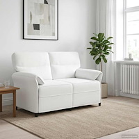 vidaXL Soffa 100% polyester metallram MDF, Plywood