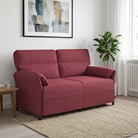vidaXL Soffa 100% polyester metallram MDF, Plywood