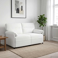 vidaXL Soffa 100% polyester metallram MDF, Plywood