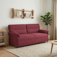 vidaXL Soffa 100% polyester metallram MDF, Plywood