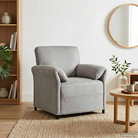 vidaXL En-sitssoffa Ljusgrå 88 x 83 x 95 cm Sammet