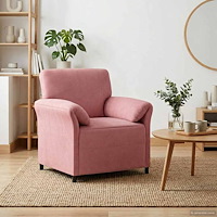 vidaXL En-sitssoffa Rosa 88 x 83 x 95 cm Sammet