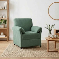 vidaXL En-sitssoffa Havgrön 88 x 83 x 95 cm Sammet