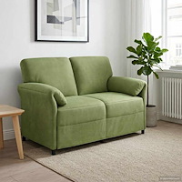 vidaXL 2-sits soffa Ljusgrön 138 x 83 x 95 cm Sammet