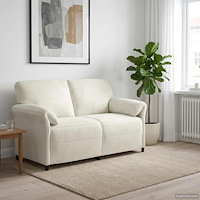 vidaXL 2-sits soffa Gräddvit 158 x 83 x 95 cm Sammet