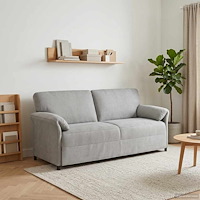 vidaXL 3-Sits soffa Ljusgrå 198 x 83 x 95 cm Sammet