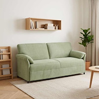 vidaXL 3-Sits soffa Ljusgrön 198 x 83 x 95 cm Sammet