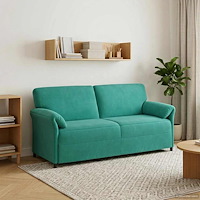 vidaXL 3-Sits soffa Turkos 198 x 83 x 95 cm Sammet