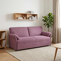 vidaXL 3-Sits soffa Lila 198 x 83 x 95 cm Sammet