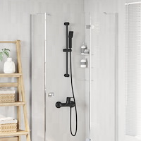 vidaXL Duschsystemset stål