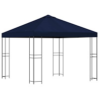 vidaXL Paviljong 3 x 3 m Blå Polyester och Stål 190 gsm