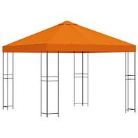 vidaXL Paviljong 3 x 3 m Orange Polyester och Stål 190 gsm