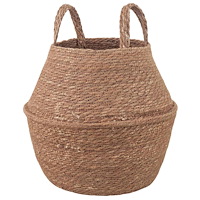 vidaXL Kruka med handtag Naturlig Ø 22 x 20 cm 100% Sjögräs