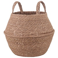 vidaXL Kruka med handtag Naturlig Ø 32 x 32 cm 100% Sjögräs