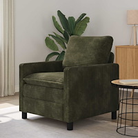 vidaXL Soffa Grön 76 x 81 x 87,5 cm Polyester
