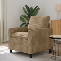 vidaXL Soffa Taupe 76 x 81 x 87,5 cm Polyester