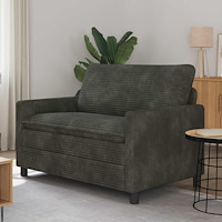 vidaXL Soffa Antracit 126 x 81 x 87,5 cm Polyester