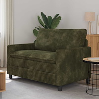 vidaXL Soffa Grön 126 x 81 x 87,5 cm Polyester