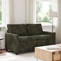 vidaXL Soffa Grön 156 x 81 x 87,5 cm Polyester