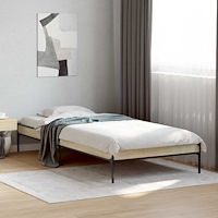 vidaXL Sängram Sonoma-ek 80 x 200 cm Konstruerat trä