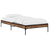 vidaXL Sängram Gammalt trä 80 x 200 cm Konstruerat trä