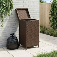 vidaXL Utomhus soptunna Brun 40 x 40 x 80 cm konstrotting