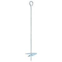 vidaXL Jordankare 2 pcs Silver Ø10 x 50 cm Galvaniserat metall