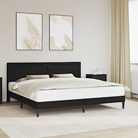 vidaXL Sängram Svart 180 x 200 cm Konstläder