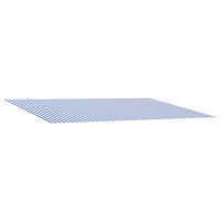 vidaXL Markisväv Blå och Vit 500 × 300 cm Polyester