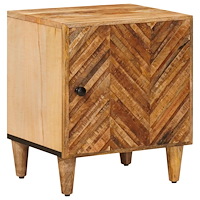 vidaXL Sängbord Brun 40 x 33,5 x 46 cm Massivt mangoträ