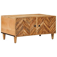 vidaXL Kaffeebord Brun 80 x 50 x 40 cm Massivt mangoträ