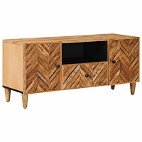 vidaXL Förvaringsskåp Brun 105 x 33,5 x 46 cm Massivt mangoträ