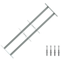 vidaXL Säkerhetsgaller för Fönster med 2 Korskåpor 3 pcs 630-1140 mm