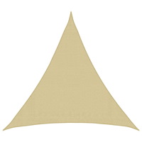 vidaXL Solsätt segel Beige 2 x 2 x 2 m HDPE