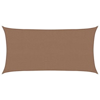 vidaXL Solsätt segel Taupe 2 x 6 m HDPE