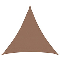vidaXL Solsätt segel Taupe 2 x 2 x 2 m HDPE