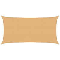 vidaXL Solsätt segel Sand 2 x 6 m HDPE