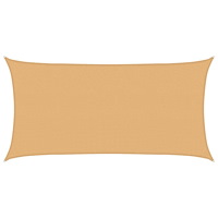 vidaXL Solsätt segel Sand 2,5 x 6 m HDPE