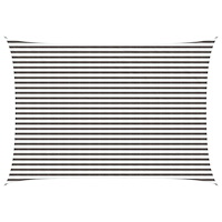 vidaXL Solsätt segel Ljusgrå och vit. 3 x 6 m HDPE