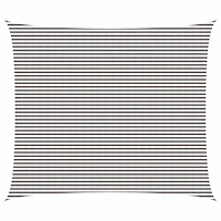 vidaXL Solsätt segel Ljusgrå och vit. 6 x 7 m HDPE