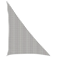 vidaXL Solsätt segel Ljusgrå och vit. 4 x 5 x 6,8 m HDPE