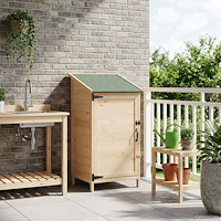 vidaXL Trädgårdshus Naturlig 59 x 56 x 113,5 cm Konstruerat trä