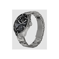 Withings Withings ScanWatch Nova - rostfritt stål - smart klocka med hybridfunktion med Oyster Metal-armband - svart