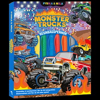 Tukan Förlag Pyssla och måla Monstertrucks (bok)
