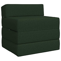 vidaXL Fällbar Soffbed Mörkgrön 200 x 70 x 15 cm Tyg