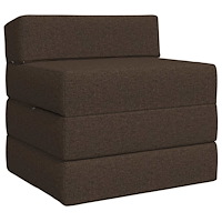vidaXL Fällbar Soffbed Taupe 200 x 70 x 10 cm Tyg