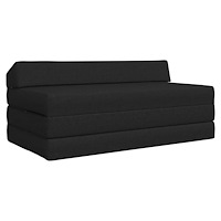 vidaXL Fällbar Soffbed Svart 120 x 60 x 49 cm Tyg