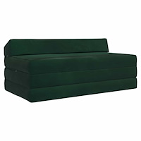 vidaXL Fällbar Soffbed Mörkgrön 120 x 60 x 49 cm Tyg